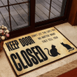 Keep Door Closed Love Cat Doormat Home Decor
