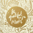 Gold Theme Grateful Mom Folder Greeting Card Set Of 10