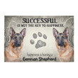 Happiness Key Is German Shepherd Doormat Home Decor