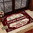 Maroon And White Doormat Home Decor Custom Name Tarot Psychic Readings