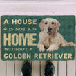 Love Dog Doormat Home Decor A House Is Not A Home Golden Retrievers Dog