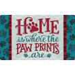 Home Is Where The Paw Prints Design Doormat Home Decor