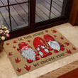 Lovely Gnomes Design Doormat Home Decor In This House We Choose Kind
