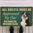 Funny Doormat Home Decor Guest Must Be Approved By Our Bernese Mountain