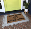 Funny Ideal Don't Disturb Watching Football Design Doormat Home Decor