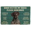 Amazing German Shorthaired Pointers House Rules Please Remember Doormat Home Decor