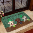 Happy St. Patrick's Day Doormat Home Decor Labrador Retriever Drunk Lives Matter