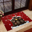 Snowflake Merry Christmas Otter Doormat Home Decor