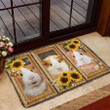 3d The Cutest Guine Pig Sunflower Design Doormat Home Decor