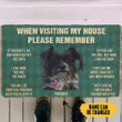 Special Gift Doormat Home Decor Please Remember Frankie House Rules