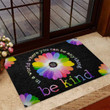 Nice Doormat Home Decor Be Kind Teacher Colorful Flower