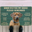 Lovely Dog Please Remember Rhodesian Ridgeback House Rule Design Doormat Home Decor