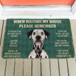 Ideal Dalmatian Dogs When Visiting My House Doormat Home Decor