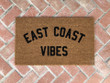 East Coast Vibes Modern Script Design Doormat Home Decor