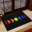 Love Lgbt Rainbow Moon Phase Design Doormat Home Decor
