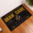 Vintage Welcome To My Man Cave Freemason Doormat Home Decor