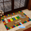Colorful Puzzle Doormat Home Decor Custom Name Elephant We Do Autism