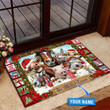 Farm Animals Funny Christmas Custom Name Doormat Home Decor