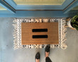 Simple Equality Symbol Minimalism Style Design Doormat Home Decor