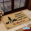 Crazy Goat Lady Caution Custom Name Design Doormat Home Decor