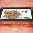 Gardening Butterfly Flower Basket Design Doormat Home Decor