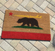 Native California Bear With Surfboard Design Doormat Home Decor