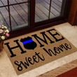 Blue Line Doormat Home Decor Home Sweet Home Police
