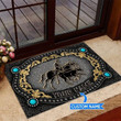 Royal Frame Calf Roping Aesthetic Doormat Home Decor Custom Name