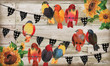 Happy Farmhouse Birds Sunflowers Design Doormat Home Decor