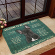 3d Black French Bulldog Welcome To My House Rules Design Doormat Home Decor