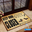 Lovely Dachshund Keep Door Closed Custom Name Design Doormat Home Decor