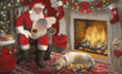 Merry Christmas Santa's List Design Doormat Home Decor
