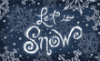 Let It Snow Snowflakes Pattern Design Doormat Home Decor
