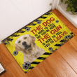 Golden Retriever The Dog Is Here To Tell Me You're Here Doormat Home Decor