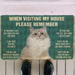 Doormat Home Decor Please Remember Ragdoll Cat House Rules