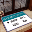 Pokemon Knock Call Ring Run Design Doormat Home Decor