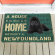 Cool Doormat Home Decor A House Is Not A Home Newfoundland Dog