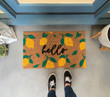 Hello Summer Lemon Pattern Design Doormat Home Decor