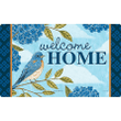 The Beauty Of Hydrangea Bluebird Design Doormat Home Decor