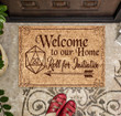 Arrow Doormat Home Decor Welcome To Our Home Roll For Initiative