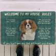 Wonderful Cavalier King Charles Spaniel Welcome To My House Rules Doormat Home Decor