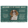 Wonderful Cavalier King Charles Spaniel Welcome To My House Rules Doormat Home Decor