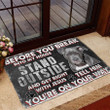3d Design Doormat Home Decor Pitbull Before You Break Into My House Stand Outside