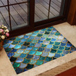 Mysterious Mermaid Blue Aesthetic Design Doormat Home Decor