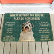 Old English Sheepdog When Visiting My House Doormat Home Decor