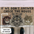 3d If We Don't Answer Check The Maine Coon House Custom Name Doormat Home Decor