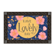 Big Moon And Flowers Have A Lovely Day Design Doormat Home Decor