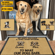 Custom Name Design Doormat Home Decor Very Good Reason To Make Dogs Bark