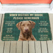 Lovely Chesapeake Bay Retriever Dogs When Visiting My House Doormat Home Decor