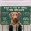Lovely Chesapeake Bay Retriever Dogs When Visiting My House Doormat Home Decor